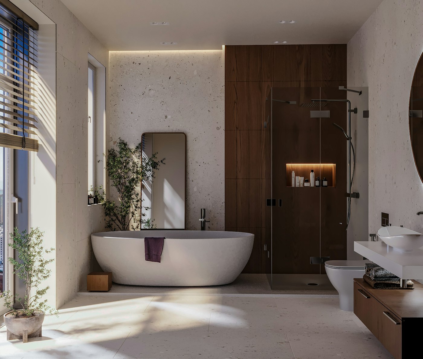 Sanepa penthouse bathroom